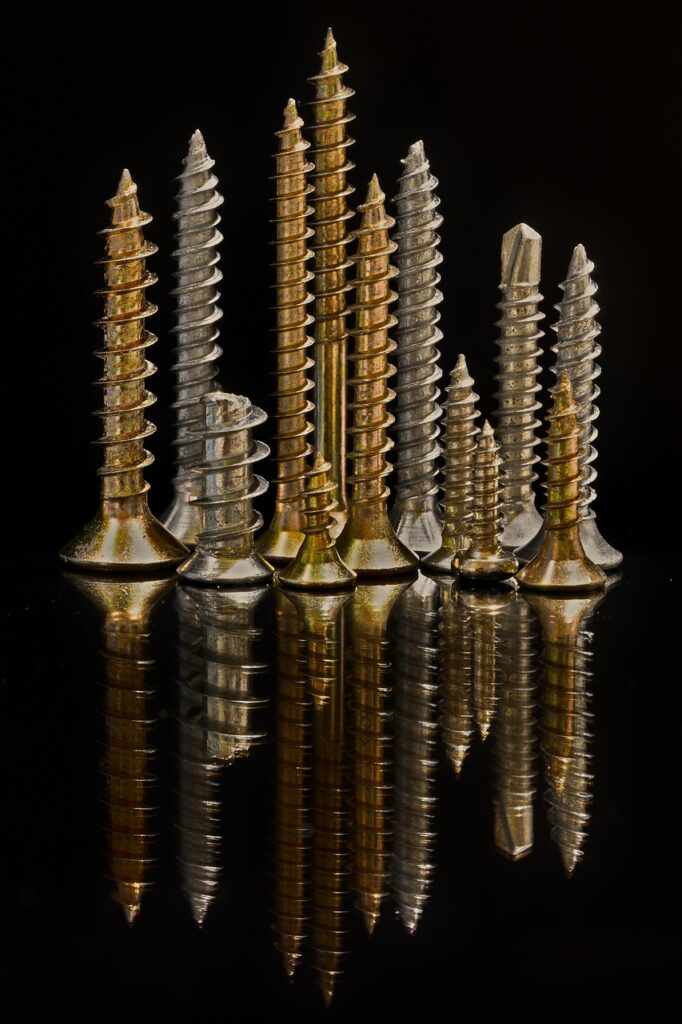 screws, iron, tool, collection, metal
